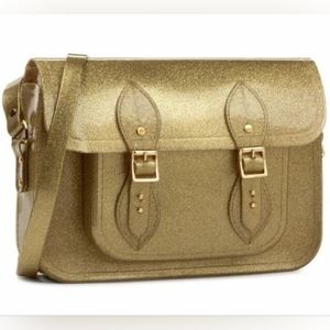 Melissa + The Cambridge Satchel Company Classic Messenger Bag in Gold